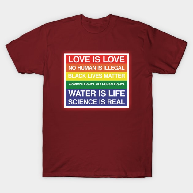 Pride Love And Rights T-Shirt by joeysartworld